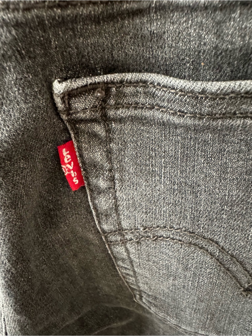 Levi's Women's Dark Gray Straight-Leg Jeans - Picture 5 of 8